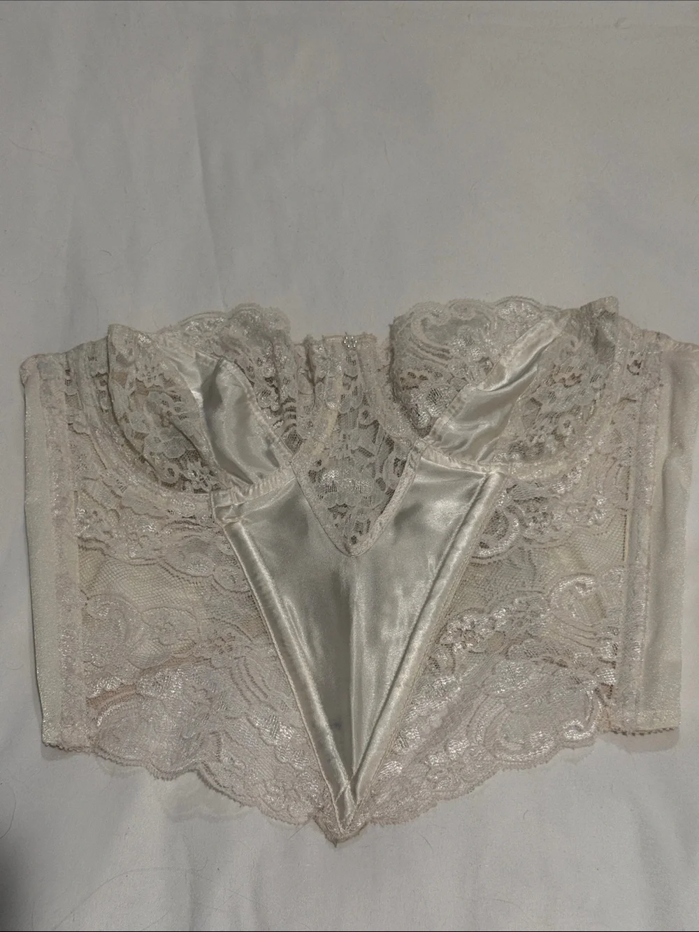 Vintage Dior Ivory Lace Bustier Top - Picture 9 of 9